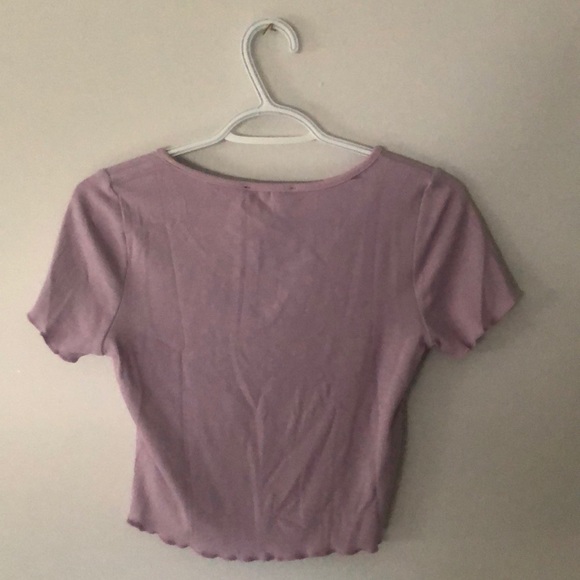 Zaful V-neck crop T-shirt - Picture 2 of 2
